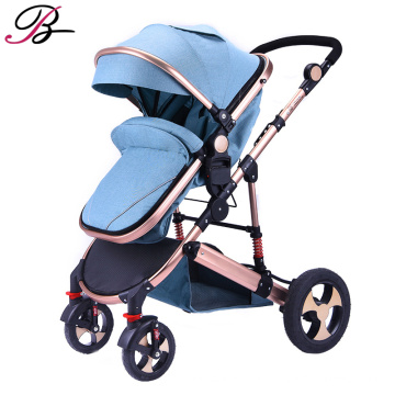 2019wholesale custom good 3 in 1 baby stroller with Explosion-proof wheel